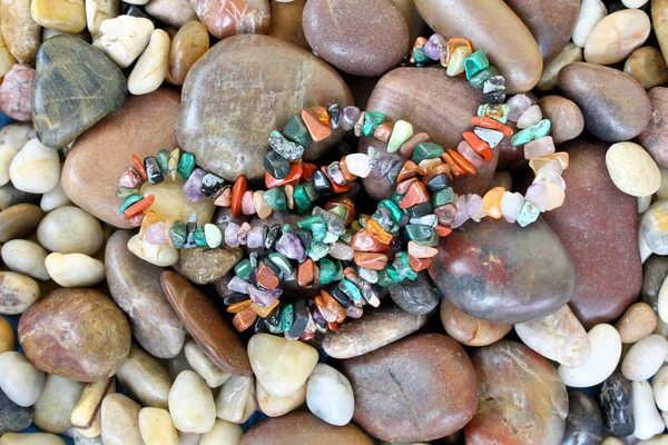 River Pebbles Semi Precious Stones — Stock Photo, Image