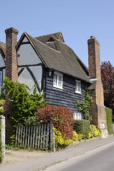 Antiga Casa Tijolo Madeira Folheada Shoreham Kent Inglaterra — Fotografia de Stock