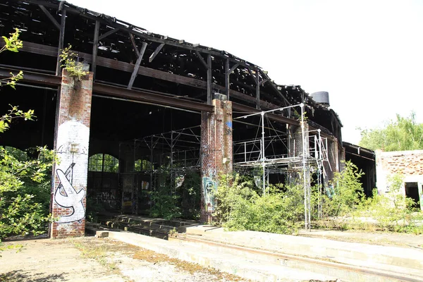 Abandoned Factory Building City Thailand — стокове фото
