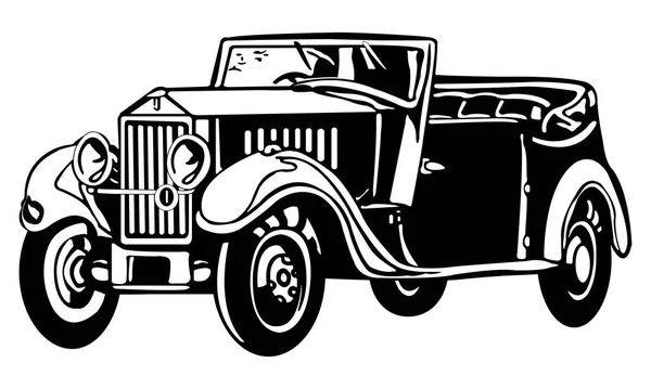 Ilustrador Vectorial Coche Aislado Blanco —  Fotos de Stock