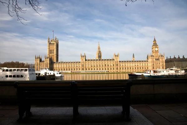 Güney Şeria Dan Westminster Sarayı Görüldü — Stok fotoğraf