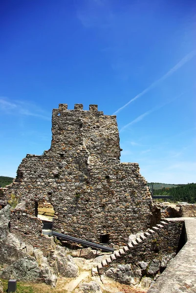 Muro Vecchio Castello Nel Villaggio Alegrete Portogallo — Foto Stock