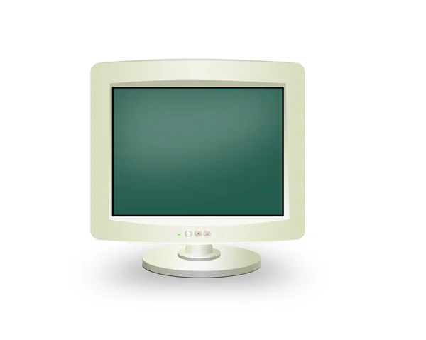 Monitor Screen Isolated White Background — Stock Photo, Image
