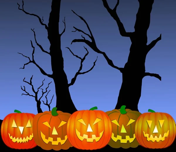 Halloween Bakgrund Konst Bild — Stockfoto