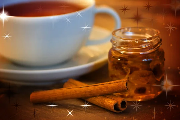 tea time with rock candy and cinnamon