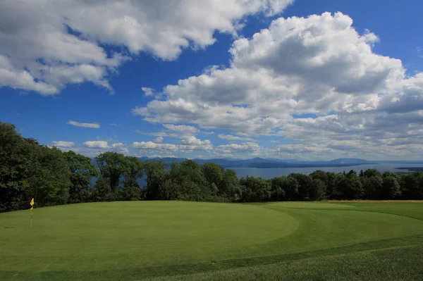 Golfterrein Grasgroen — Stockfoto