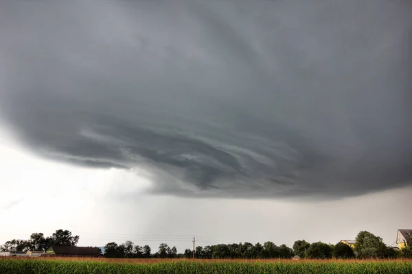 Storm Wolken Saskatchewan Canada Platteland — Stockfoto