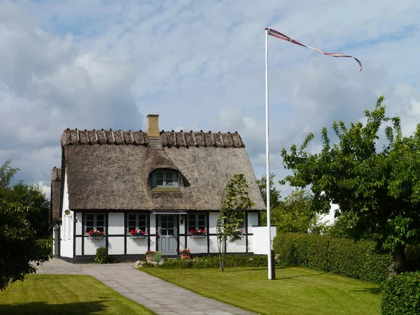 Maison Chaume Dans Gedesby — Photo