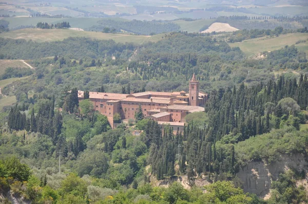 Mosteiro Monte Oliveto Tuscany — Fotografia de Stock