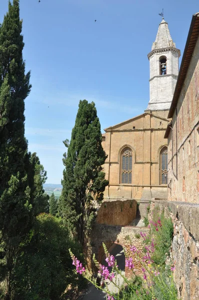 Catedral Pienza Toscana — Foto de Stock