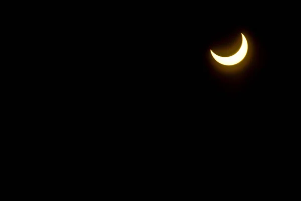 Éclipse Solaire Dans Ciel Astronomie — Photo