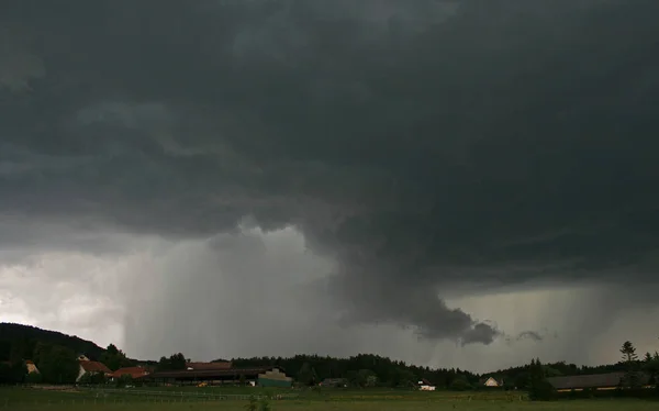 Tempestade Nuvens Saskatchewan Pradaria Cena — Fotografia de Stock