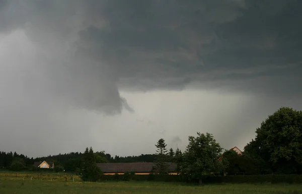 Tempestade Nuvens Saskatchewan Canadá Campo — Fotografia de Stock