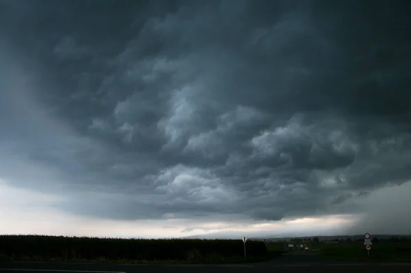 Storm Moln Saskatchewan Prärien Scen — Stockfoto