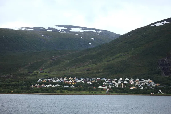 Norwegia Tle Krajobrazu — Zdjęcie stockowe