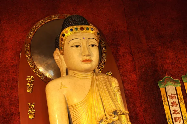 Estátua Buda Figurina Filosofia Budista — Fotografia de Stock