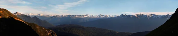 Panoramablick Aus Dem Scharnitztal Mit Blick Auf Den Alpenhauptkamm Tirol — Stockfoto