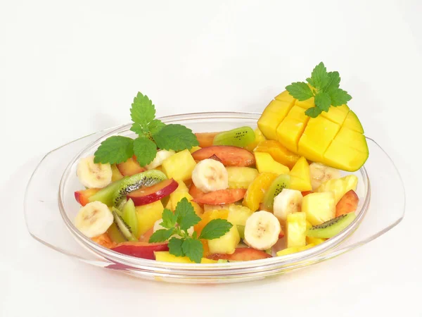 美味健康的水果沙拉 — 图库照片