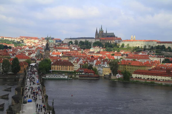 Det Praha Slottet Middelalderens Burganlage – stockfoto