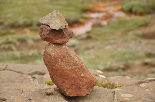 Gullfoss Sztuczne Małe Kamienne Figurki — Zdjęcie stockowe