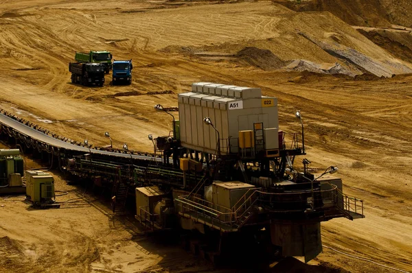 Lignit Agger Těžbě Hnědého Uhlí — Stock fotografie