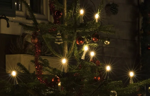 Vue Panoramique Sur Les Vacances Noël — Photo