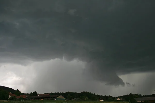 Orage Nuages Saskatchewan Prairie Scène — Photo