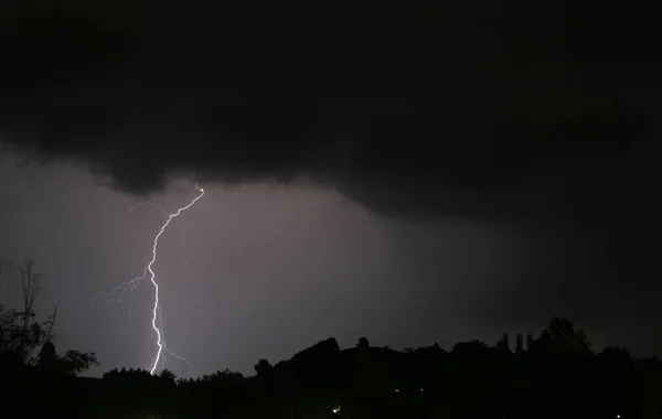 Fulmini Nel Cielo Cambiamenti Climatici — Foto Stock