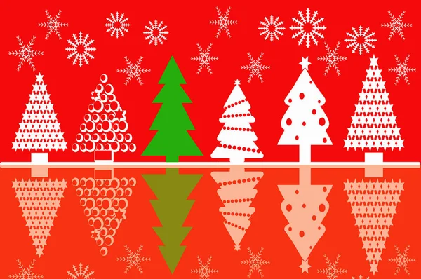 Sfondo Colorato Natale Biglietto Auguri Capodanno — Foto Stock