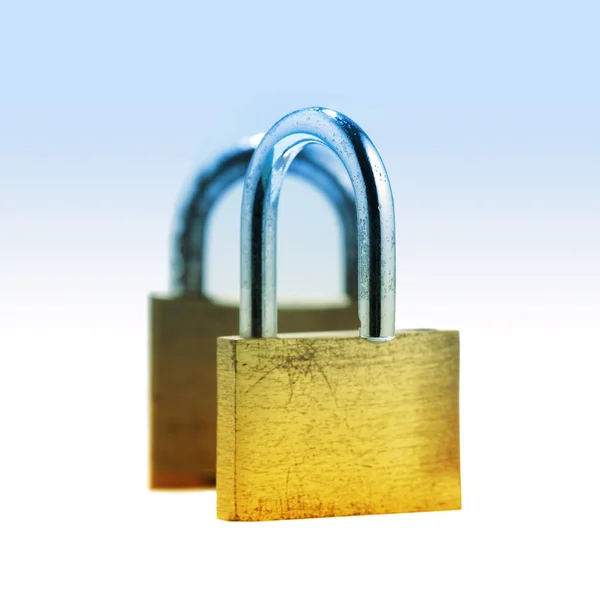 Padlock Isolated White Background — Stock Photo, Image