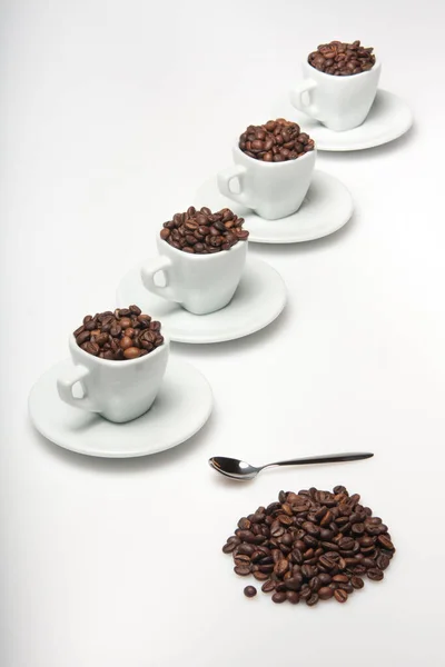 Coffee Beans Background Close — Stock Photo, Image