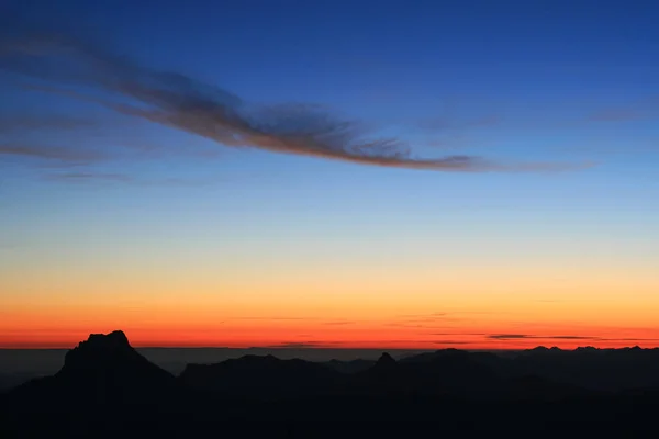 Hora Manhã Nos Alpes — Fotografia de Stock