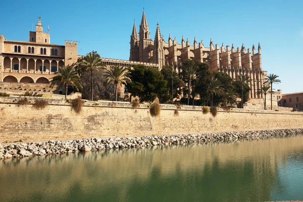 Catedral Palma Mallorca Islas Baleares Espino — Foto de Stock