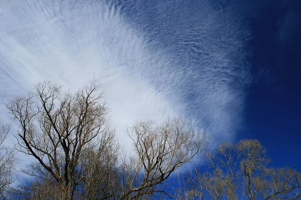 Schöne Bewölkten Himmel Hintergrund — Stockfoto