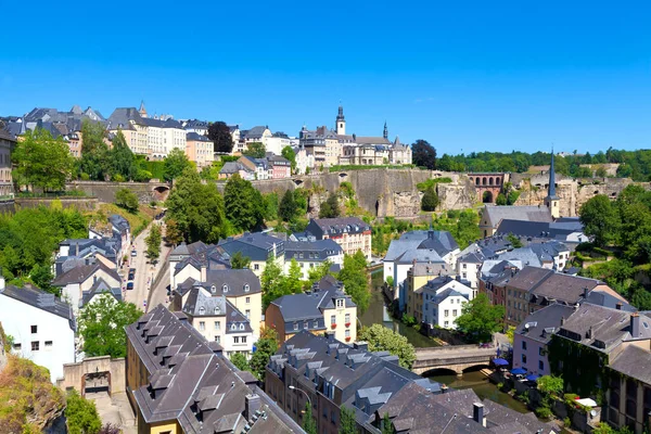 Cidade Luxembourg Verão — Fotografia de Stock