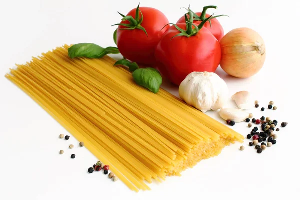 Спагетти Различных Вариациях — стоковое фото