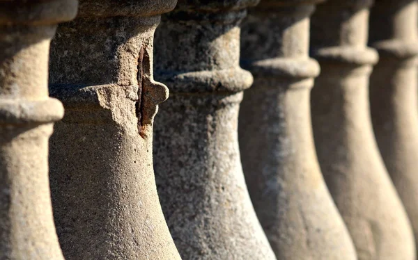 Detalhe Uma Parede Pedra — Fotografia de Stock