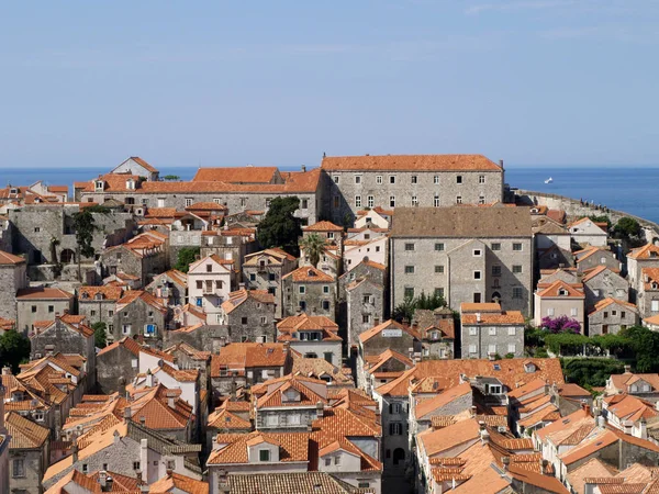 Vista Aérea Cidade Velha Dubrovnik Croácia — Fotografia de Stock