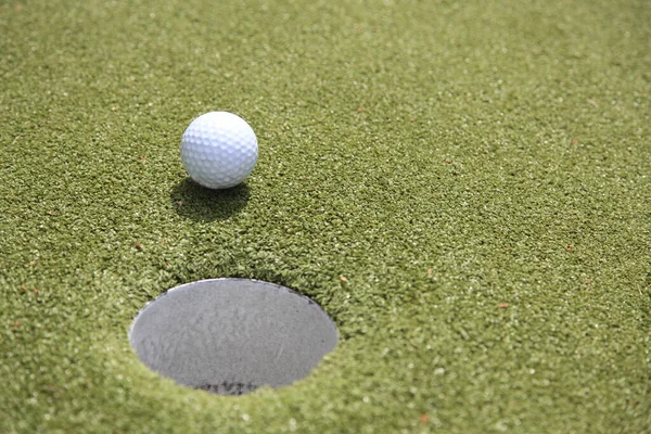 Golf Een Club Bal Sport Waarbij Spelers Gebruik Maken Van — Stockfoto