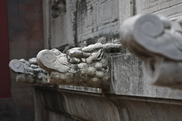 Dragón Ornamental Sobre Una Las Tumbas Los Emperadores Fugaces China — Foto de Stock