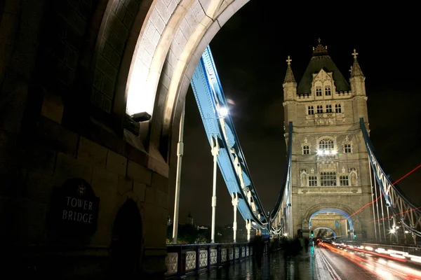 Tower Bridge Nocy — Zdjęcie stockowe