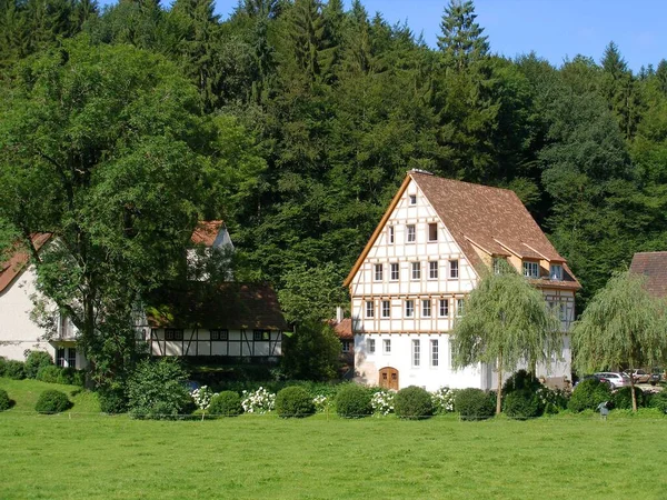 Tartak Dom Drewna Młynach Stuttgart — Zdjęcie stockowe