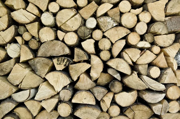 Yakacak Odun Deposu Giysi Olarak Alınmış — Stok fotoğraf