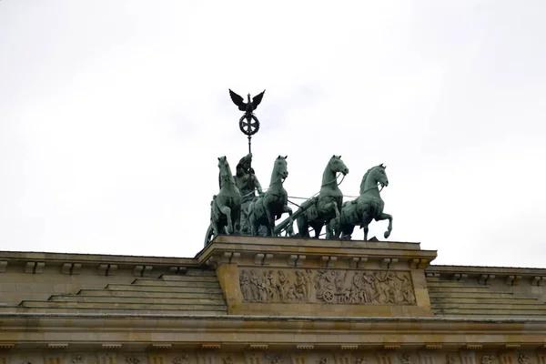 Quadriga Sulla Porta Brandeburgo — Foto Stock