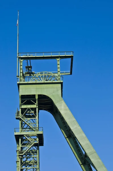 Nepoužívaný Těžní Věž Bývalého Zeche Osterfeld Oberhausenu Nyní Parkovat Olga — Stock fotografie