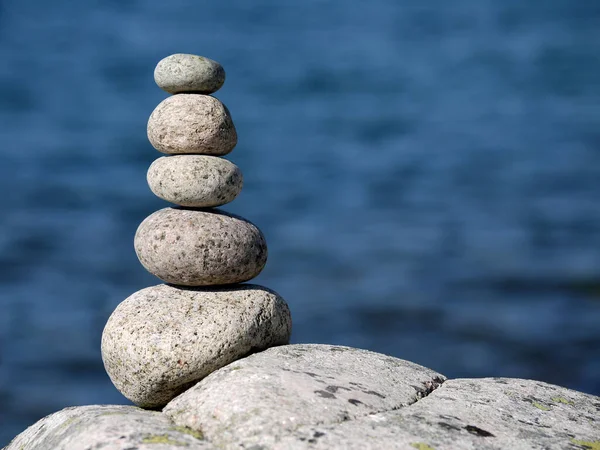 Stapel Stenen Zee — Stockfoto