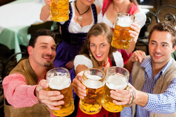 People Drinking Beer Bavaria — Stock Photo, Image