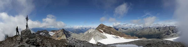 Vista Panoramica Bellissimo Paesaggio Alpino — Foto Stock