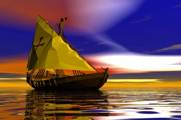 帆船の風景 — ストック写真