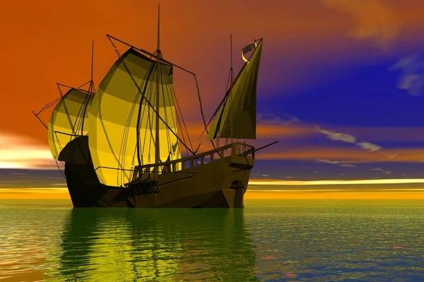 Живописный Вид Спасательный Корабль — стоковое фото